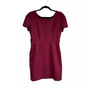 The Kooples burgundy dress - subtle floral brocade - excellent